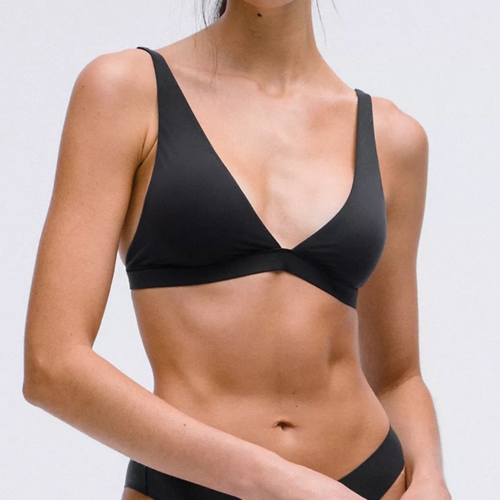 Lululemon Bone Wundermost Ultra-Soft Nulu Triangle Bralette A–D Cups
